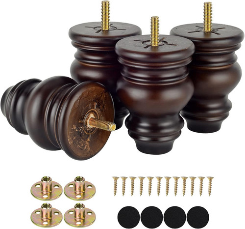 Inch wood furniture legs - inch,