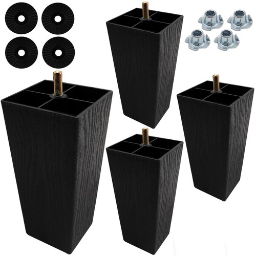 Pcs inch black plastic - 4,