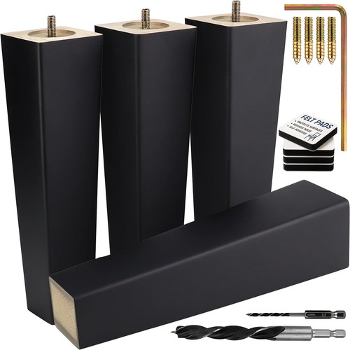 Black square furniture - 10",